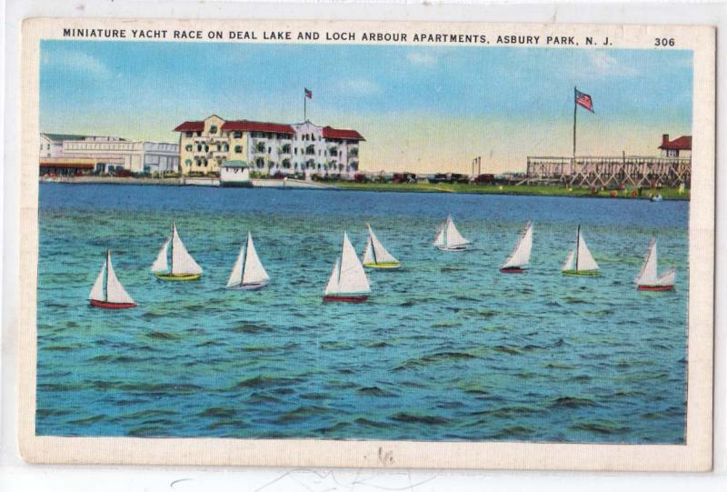 Yacht Race on Deal Lake, Asbury Park NJ