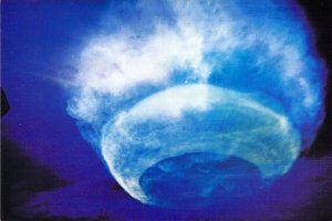 Cold War Era, High Altitude Atomic Test, Publ by BLACK HOLE, Cont Size, Postcard