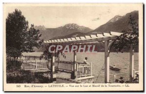Old Postcard Environs d & # 39Annecy Latheron Lake View and mass of the Spinner
