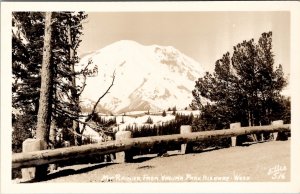 Washington Mt Rainier From Yakima Park Highway Ellis 516 RPPC Postcard Z14