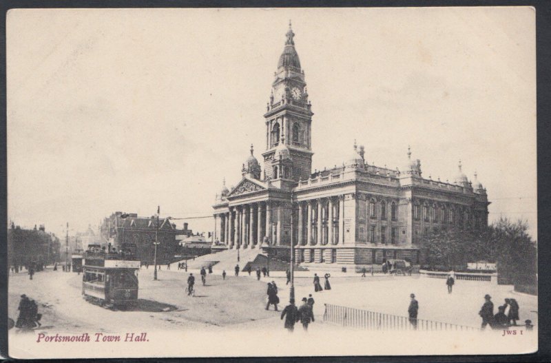 Hampshire Postcard - Portsmouth Town Hall   RS11505