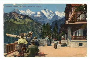 Switzerland - Interlaken. Harder Kulm, Eiger, Monch & Jungfrau (crease,wear)