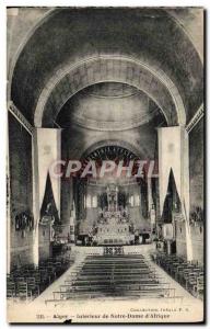 Old Postcard Alger Interior Of Notre Dame D & # 39Afrique