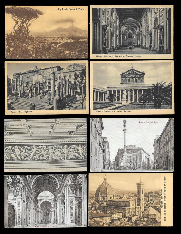 Postcard Tour of Italy (173) postcards ALL Unused & Fresh c1900s-1930s