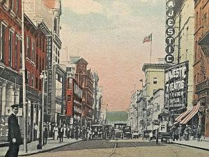 Postcard Asylum Street looking West from Trumbull Street, Hartford, CT   Y5