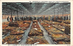 Interior, Southern Loose Leaf Tobacco Warehouse Winston-Salem, North Carolina...