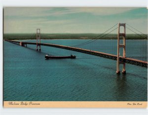 Postcard Mackinac Bridge Panorama - Michigan