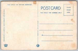 Vtg Come Down on Cape Cod Massachusetts MA Auto Map 1920s Postcard