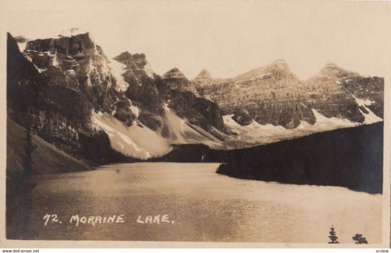 RP: BANFF , Alberta , Canada , 1910-20s ; Lake Moraine