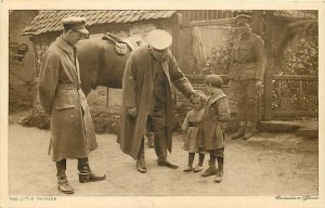 Military, Canadian Officers, Two Children, Pictorial Newspaper