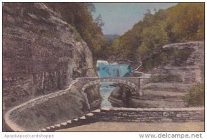 Lower Falls Bridge Over Genesee River Gorge Letchworth State Park P O Castle ...