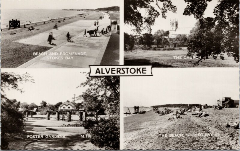 Alverstoke Hampshire UK Multiview Unused Real Photo Postcard F15