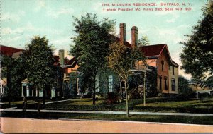 New York Buffalo Milburn Residence Where President McKinley Died 14th Septemb...