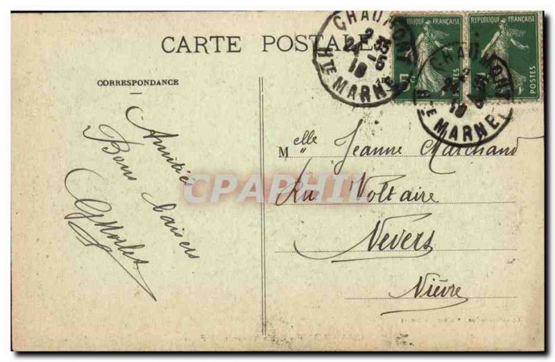 Postcard Old School Chaumont Normal Files