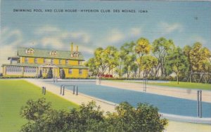 Iowa Des Moines Swimming Pool and Club House 1939