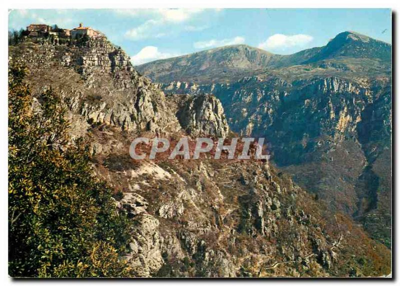 Modern Postcard Gourdon The picturesque Village perch atop the mountain