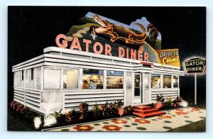 Postcard FL St Petersburg The Gator Diner  E18