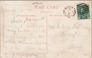 1913 Forget SASK Cancel Willow Bunch Cancel Wascana Hotel Regina SK Postcard H59