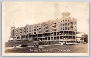 Poland ME Maine RPPC Summit Springs Hotel Built 1904 Razed 1959 Postcard AA3