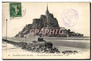 Old Postcard Mont Saint Michel General view from the cord Couenon