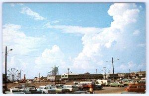 1960-70's AMUSEMENT PARK AREA RIDES PARKING LOT OCEAN CITY MD VINTAGE POSTCARD
