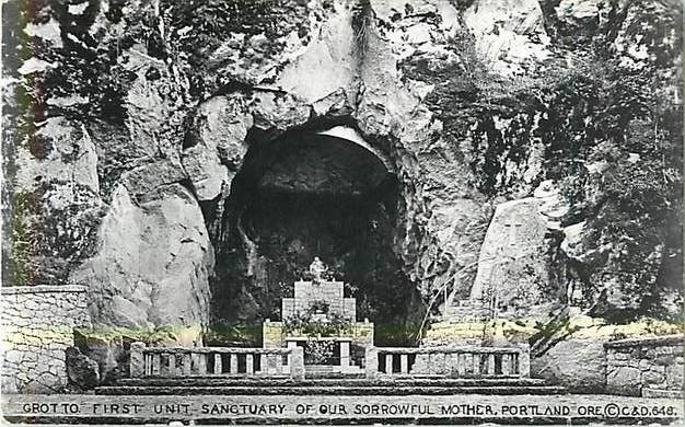 RPPC of Grotto First Unit Sancturary of Our Sorrowful Mother Port