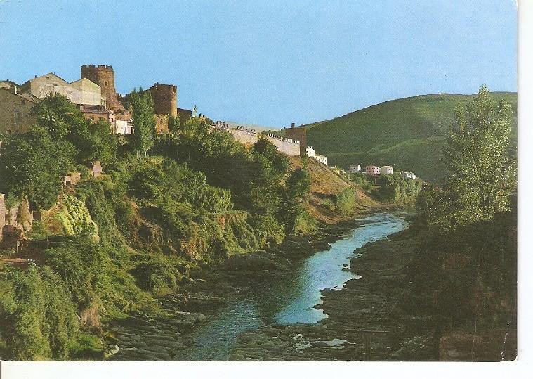 Postal 049349 : Ponferrada. Castillo y Rio Sil