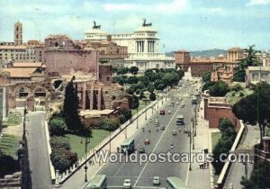 Via de For Imperiali Roma Italy Postcard