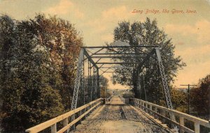 LONG BRIDGE IDA GROVE IOWA POSTCARD 1909