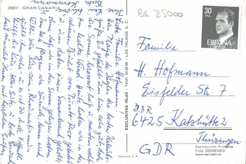 BR85000 recuredo de gran canaria spain