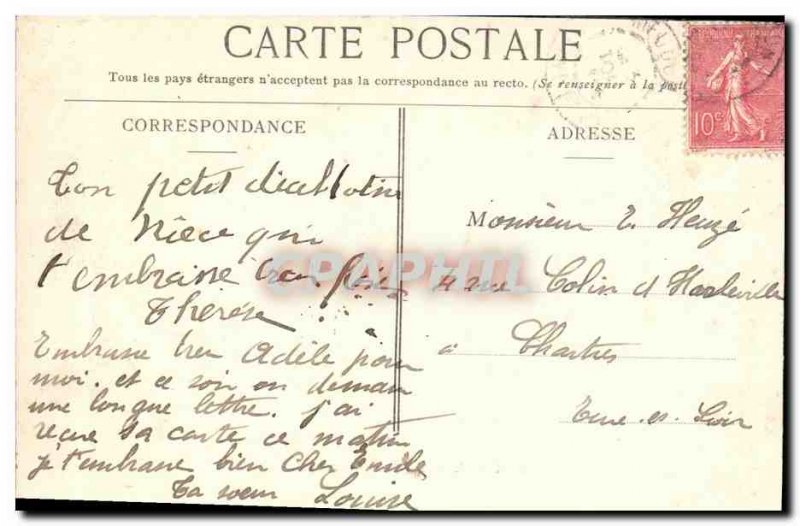 Old Postcard Meudon Rue de la Republique Children