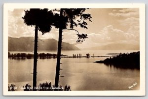 RPPC Idaho Lake Pend Oreille From Clarksfork  Ross Hall Photo Postcard C34