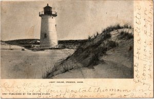 Light House, Ipswich MA c1906 Undivided Back Vintage Postcard E66