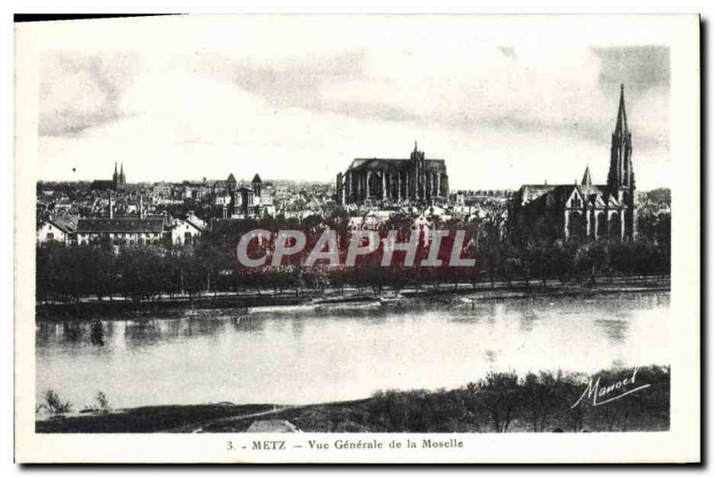Old Postcard Metz Moselle View Generale