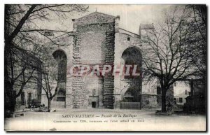 Old Postcard Saint Maximin Facade of the Basilica