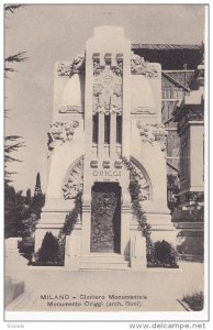 MILANO, Lombardia, Italy, 1900-1910's; Cimitero Monumentale, Monumento Origgi
