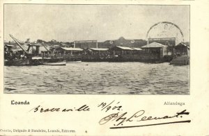 angola, LOANDA, Alfandega, Customs (1902) Postcard