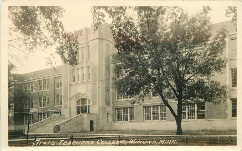 Winona Minnesota State Teachers College 1920s RPPC Photo Postcard 21-7328 