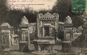 Vietnam Cochinchina A Tomb of Annamese Mandarins Anam Vintage Postcard 03.86