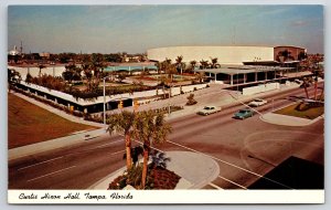 Tampa Florida~Birds Eye View Of Curtis Hixon Hall In Downtown~Vintage Postcard