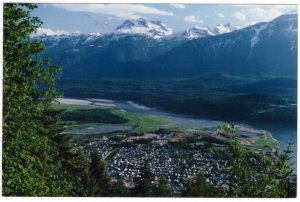 Revelstoke British Columbia, 1989 Real Photo Postcard, Klussendorf Slogan Cancel