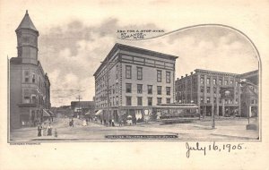 Orange Massachusetts Orange Square Looking South Vintage Postcard U749