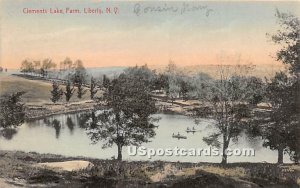 Clements Lake Farm - Liberty, New York NY Postcard