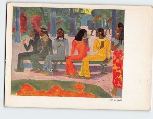 Postcard Te Matete By Paul Gauguin, Papeete, French Polynesia