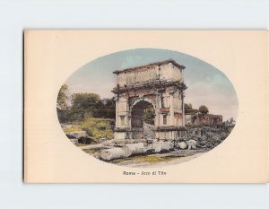 Postcard Arco di Tito Rome Italy