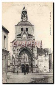 Postcard Old Montreuil sur Mer Eglise Saint Sanive