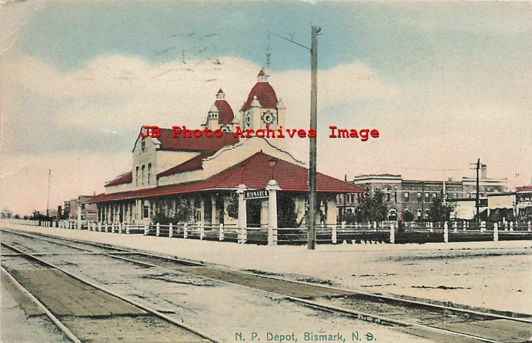 ND, Bismarck, North Dakota, Northern Pacific Railroad Station, Rieder ...
