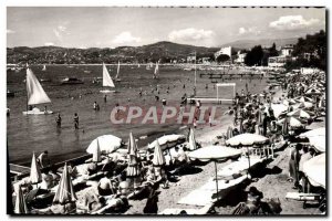 Modern Postcard Juan Les Pins Beach