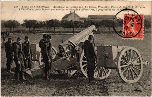CPA Militaire Camp de SISSONNE - Artillerie de Campagne (92156)