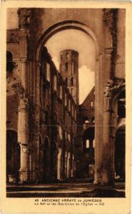 CPA Ancien Abbaye de JUMIEGES-La Nef et les Bas-Cotes de l'Église (269767)